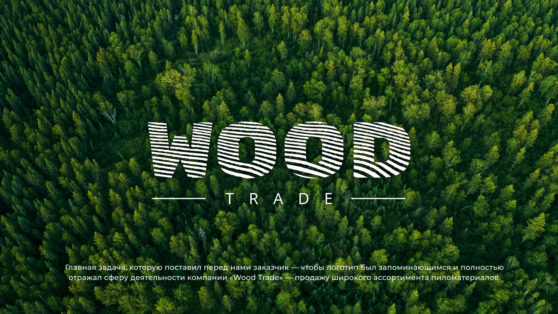 Разработка логотипа для компании «Wood Trade» в Заинске