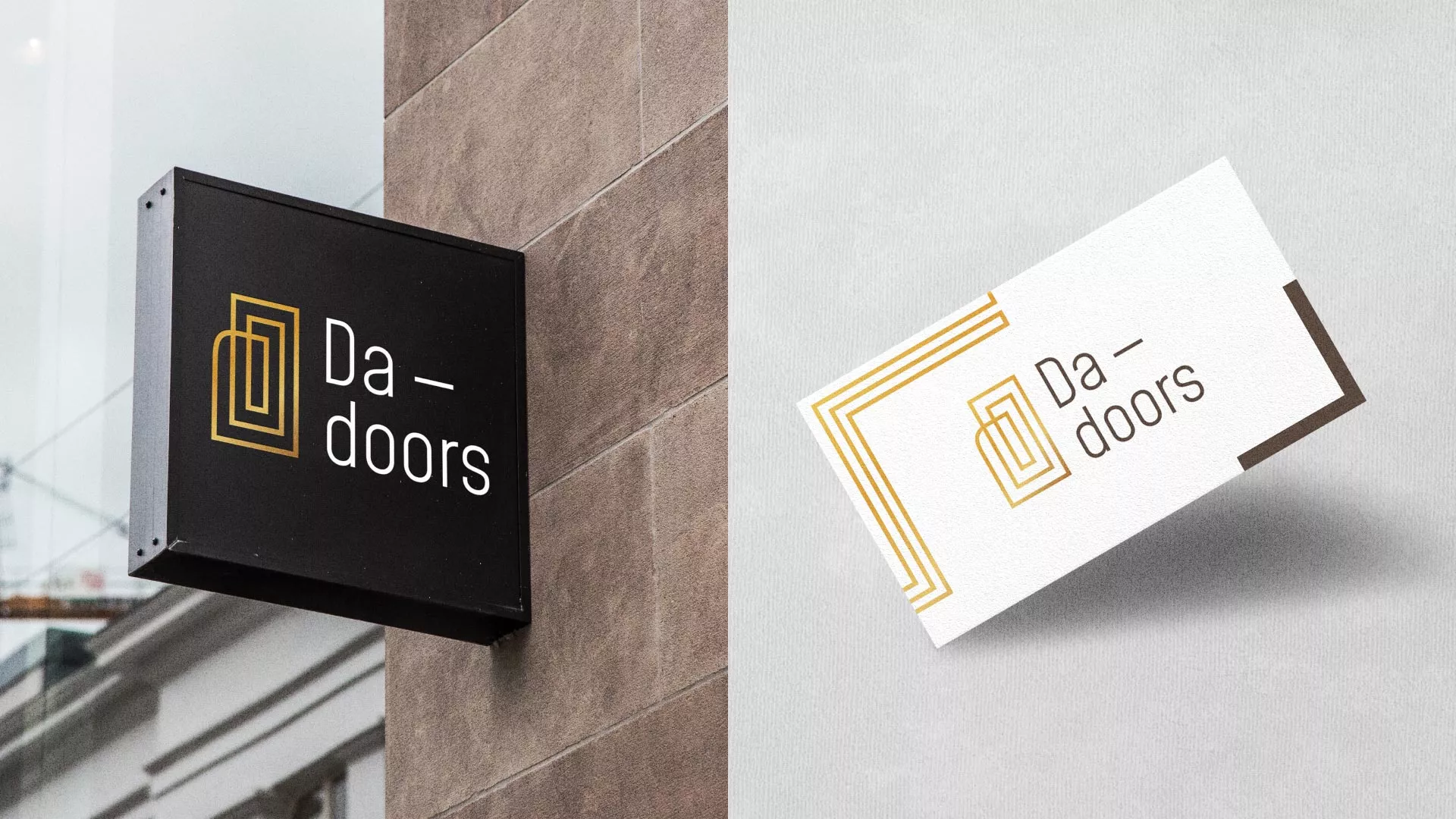 Разработка логотипа для компании «DA-DOORS» в Заинске